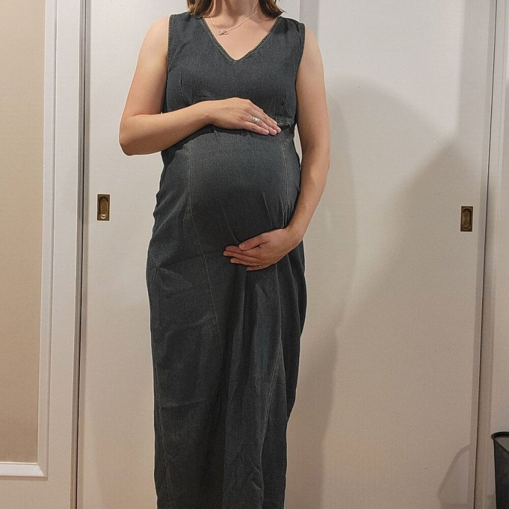 Motherhood Maternity Denim Dress